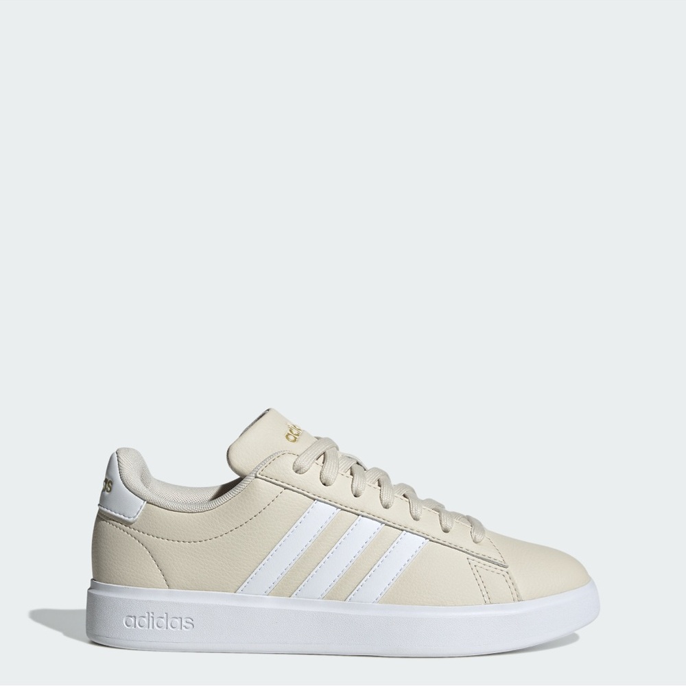 Adidas Cream and White Casual Sneakers